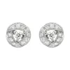 18ct White Gold 0.36ct Diamond Ribbon Edge Stud Earrings sold by Jura Watches