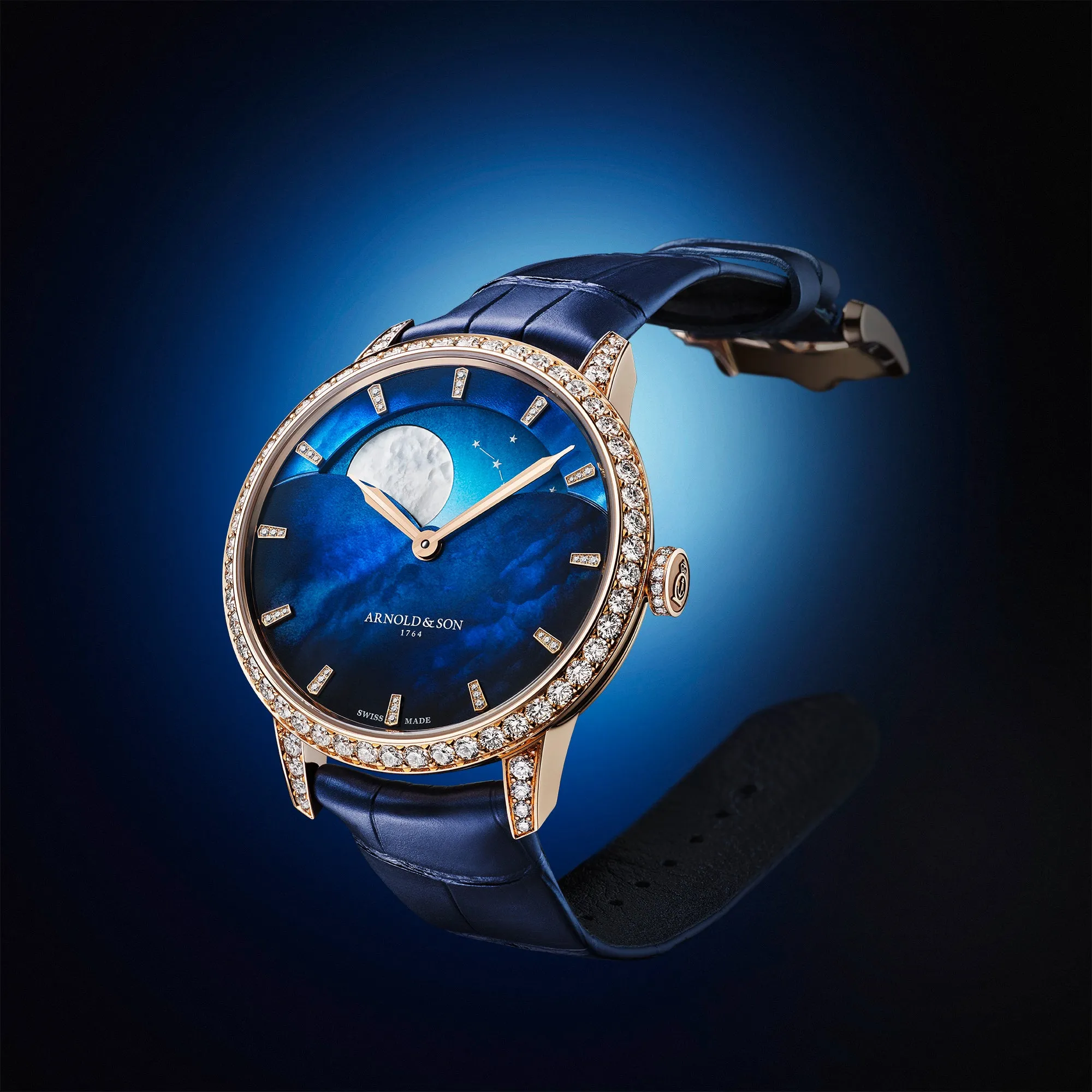 Arnold & Son Perpetual Moon 38 Rose Gold Watch sold by Jura Watches product image thumbnail 3