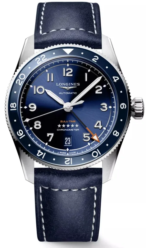 Longines Spirit Zulu Time 39 Mens Watch sold by Jura Watches