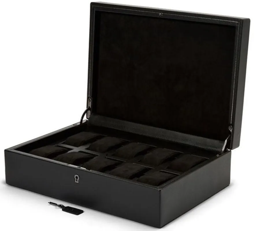 WOLF Watch Box British Racing Black 10pc sold by Jura Watches