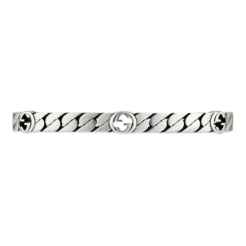 Gucci Interlocking Sterling Silver Cuff Bracelet sold by Jura Watches product image thumbnail 2
