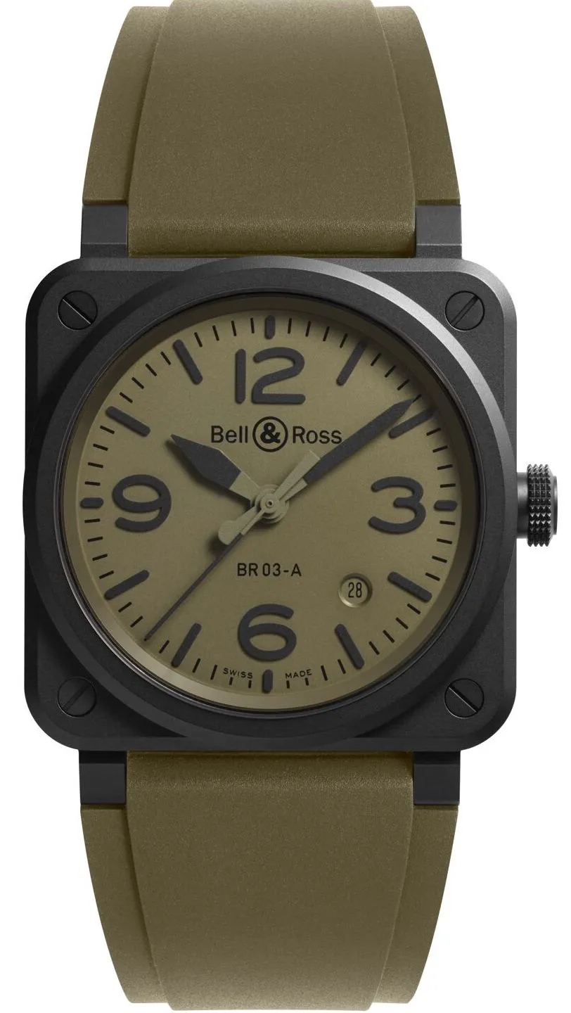 Bell & Ross BR 03 Auto Military Ceramic Watch sold by Jura Watches