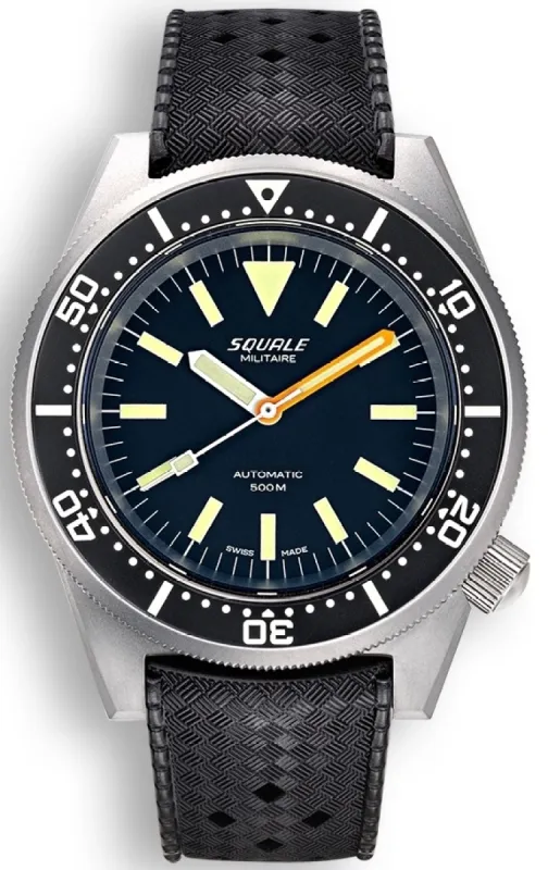 Squale 1521 Militaire Steel Blasted Rubber Watch sold by Jura Watches