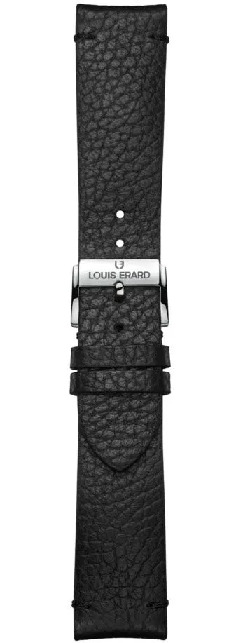 Louis Erard Strap Leather Black Grained 22/20mm sold by Jura Watches