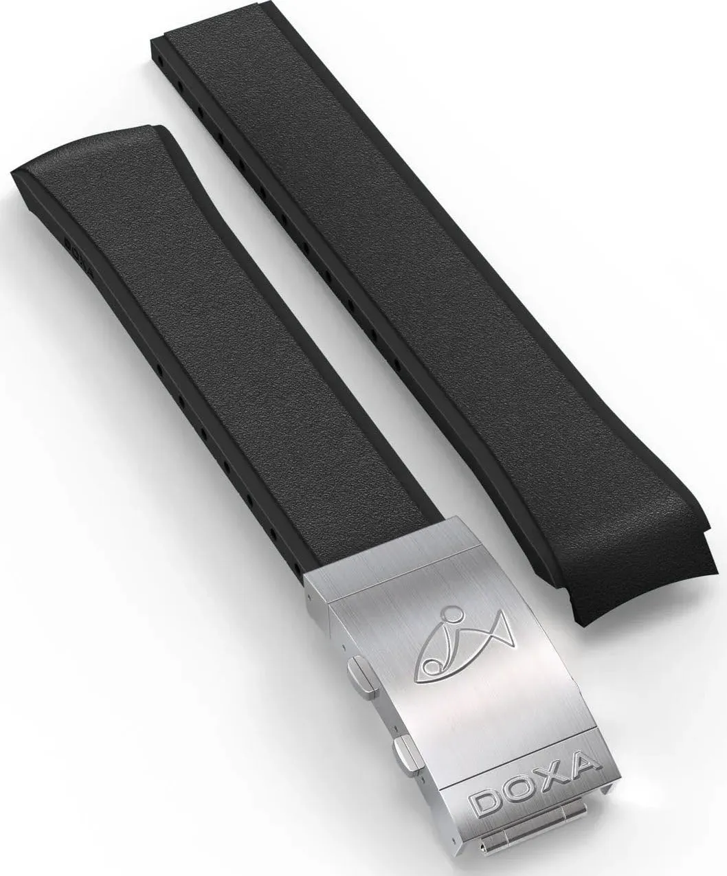 Doxa Strap SUB 300T Rubber Black With Folding Clasp sold by Jura Watches