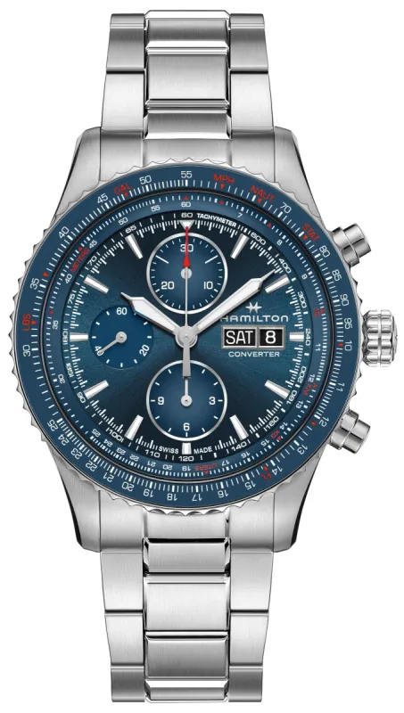 Hamilton Watch Khaki Aviation Converter Auto Chrono made by Jura Watches