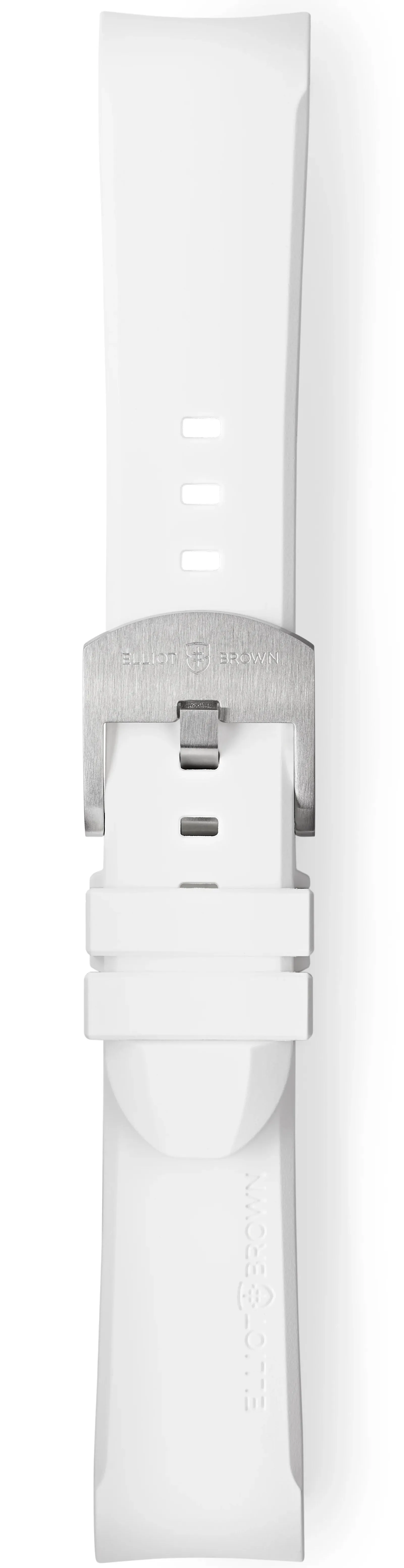 Elliot Brown Strap Leather 22mm White Steel Tongue Buckle sold by Jura Watches