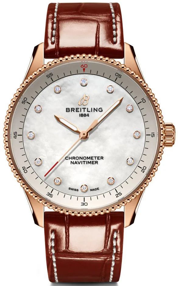 Breitling Navitimer 32 18k Red Gold Watch sold by Jura Watches