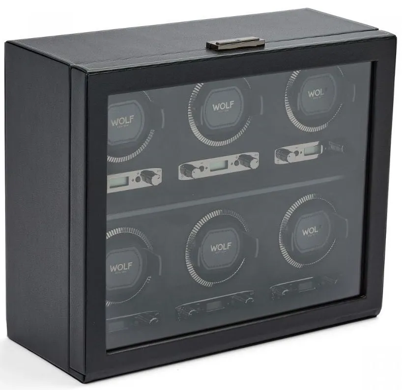 WOLF Watch Winder British Racing Black 6pc sold by Jura Watches product image thumbnail 2
