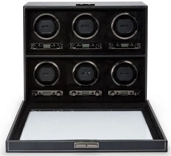 WOLF Watch Winder British Racing Black 6pc sold by Jura Watches product image thumbnail 4