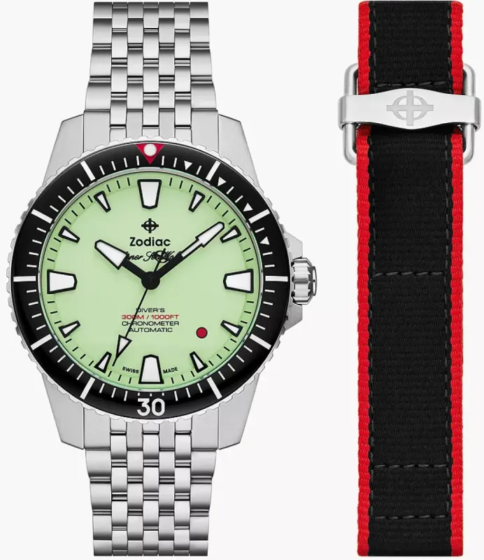 Zodiac Super Sea Wolf Zodiac x RedBar Pro Diver Automatic Watch made by Zodiac