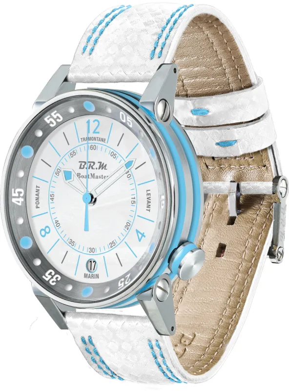 B.R.M. Watches Boat Master BM2 34mm White Watch sold by Jura Watches