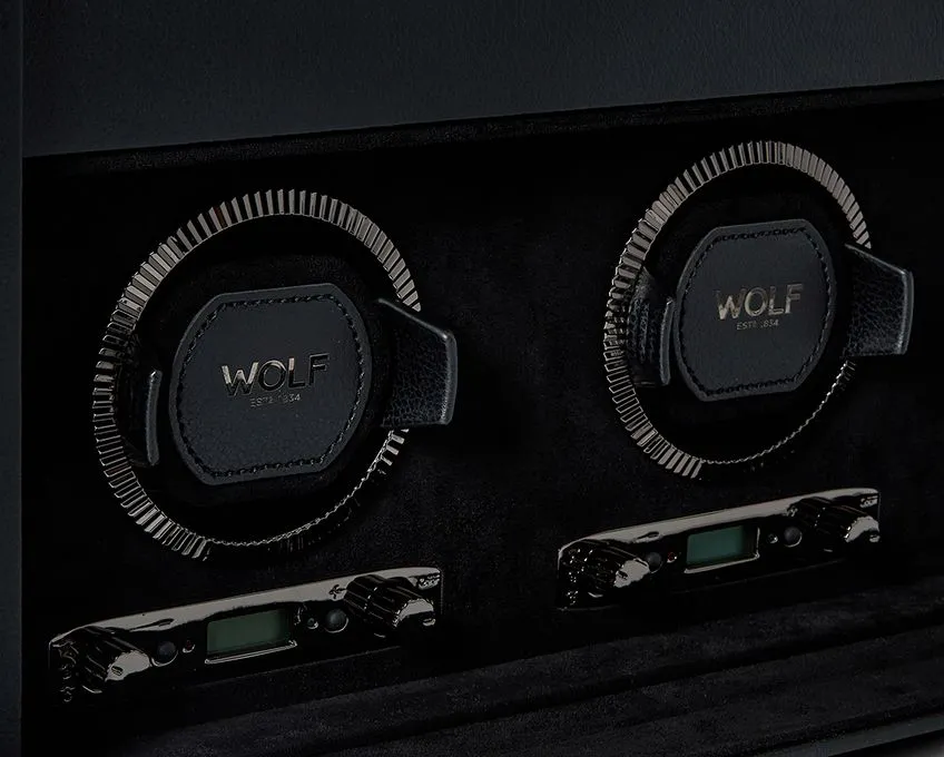 WOLF Watch Winder British Racing Black Triple Storage sold by Jura Watches product image thumbnail 4
