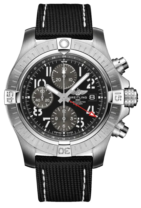 Breitling Watch Avenger Chronograph GMT 45 Tang Type sold by Jura Watches