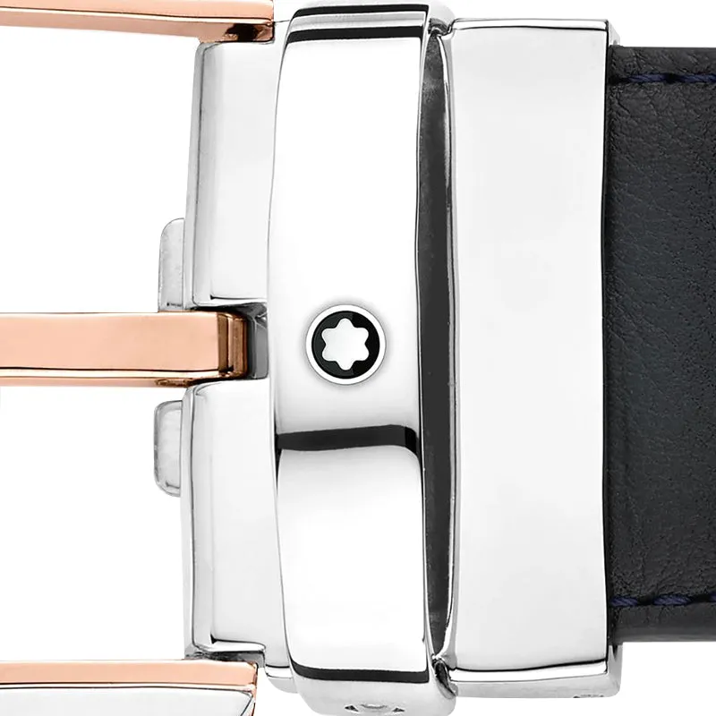 Montblanc Horseshoe Buckle 35mm Leather Belt Blue D sold by Jura Watches product image thumbnail 2