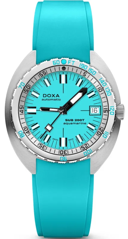 Doxa SUB 200T Aquamarine Iconic Watch made by Jura Watches