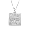 Sterling Silver Blue John House & Garden Solid Square Maze Necklace D sold by Jura Watches