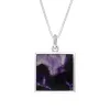 Sterling Silver Blue John House & Garden Solid Square Maze Necklace D sold by Jura Watches