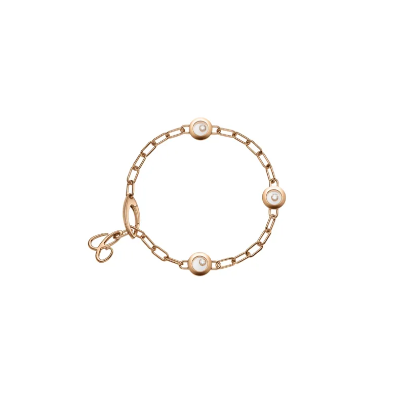 Chopard Happy Diamonds Icons 18ct Rose Gold 0.15ct Diamond Bracelet sold by Jura Watches