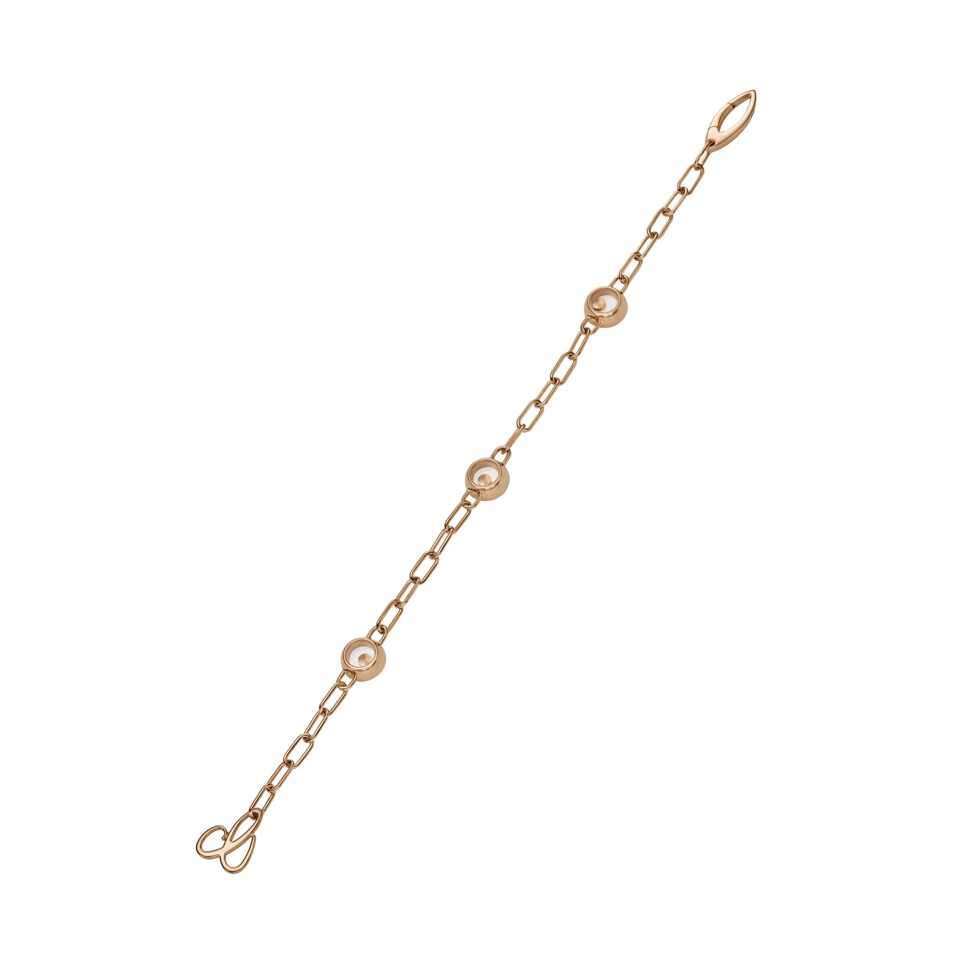 Chopard Happy Diamonds Icons 18ct Rose Gold 0.15ct Diamond Bracelet sold by Jura Watches product image thumbnail 3