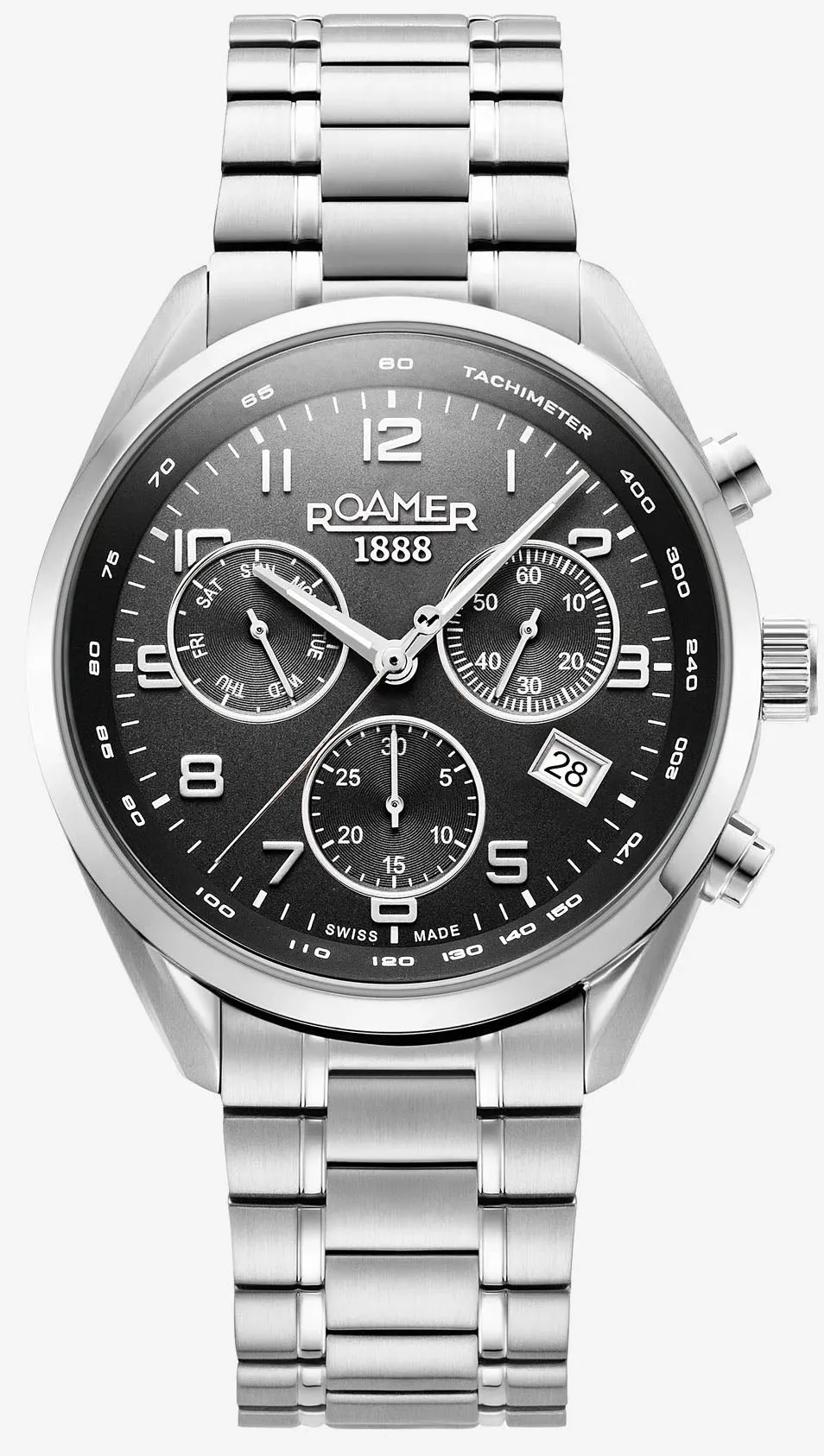 Roamer Pro Chrono Black Watch sold by Jura Watches