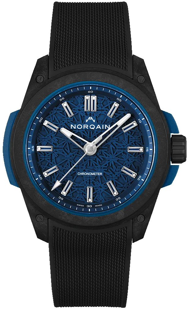 Norqain Wild One & Norteq Blue Black Mesh sold by Jura Watches