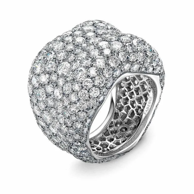 Faberge Emotion 18ct White Gold Diamond Ring sold by Jura Watches