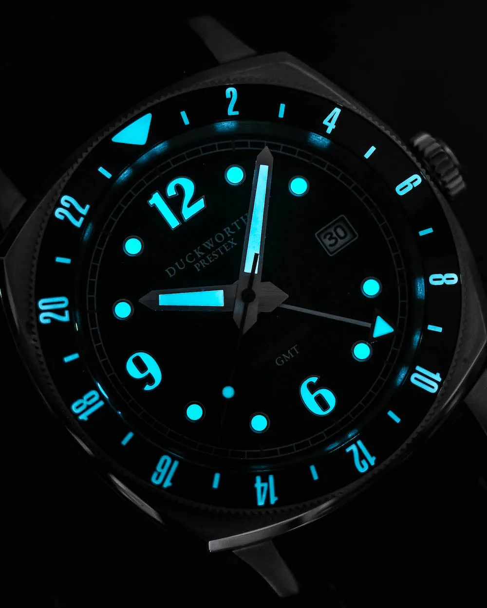 Duckworth Prestex Rivington GMT Orange Fume Steel Bracelet Watch sold by Jura Watches product image thumbnail 2