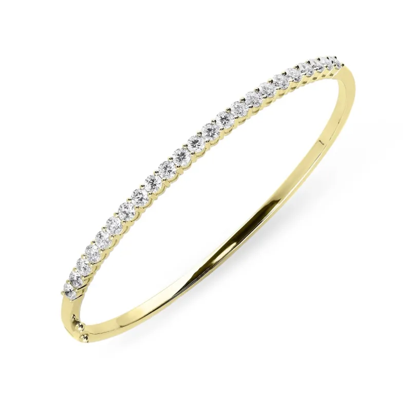 18ct Yellow Gold 2.02ct Diamond Hinged Bangle sold by Jura Watches