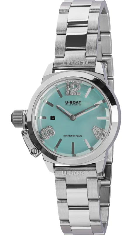 U-Boat Classico Lady 30 Aquamarine made by U-Boat