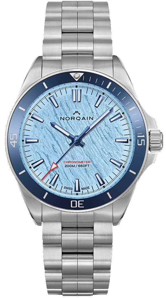 Norqain Neverest Glacier Ice Blue 40mm Limited Edition Watch sold by Jura Watches