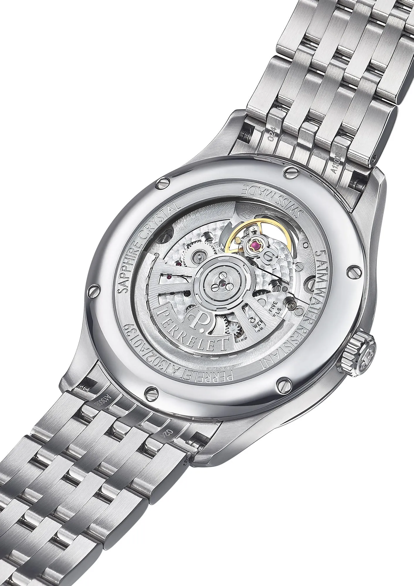 Perrelet Weekend 3 Hands Open Heart Ice Blue Bracelet Watch sold by Jura Watches product image thumbnail 2