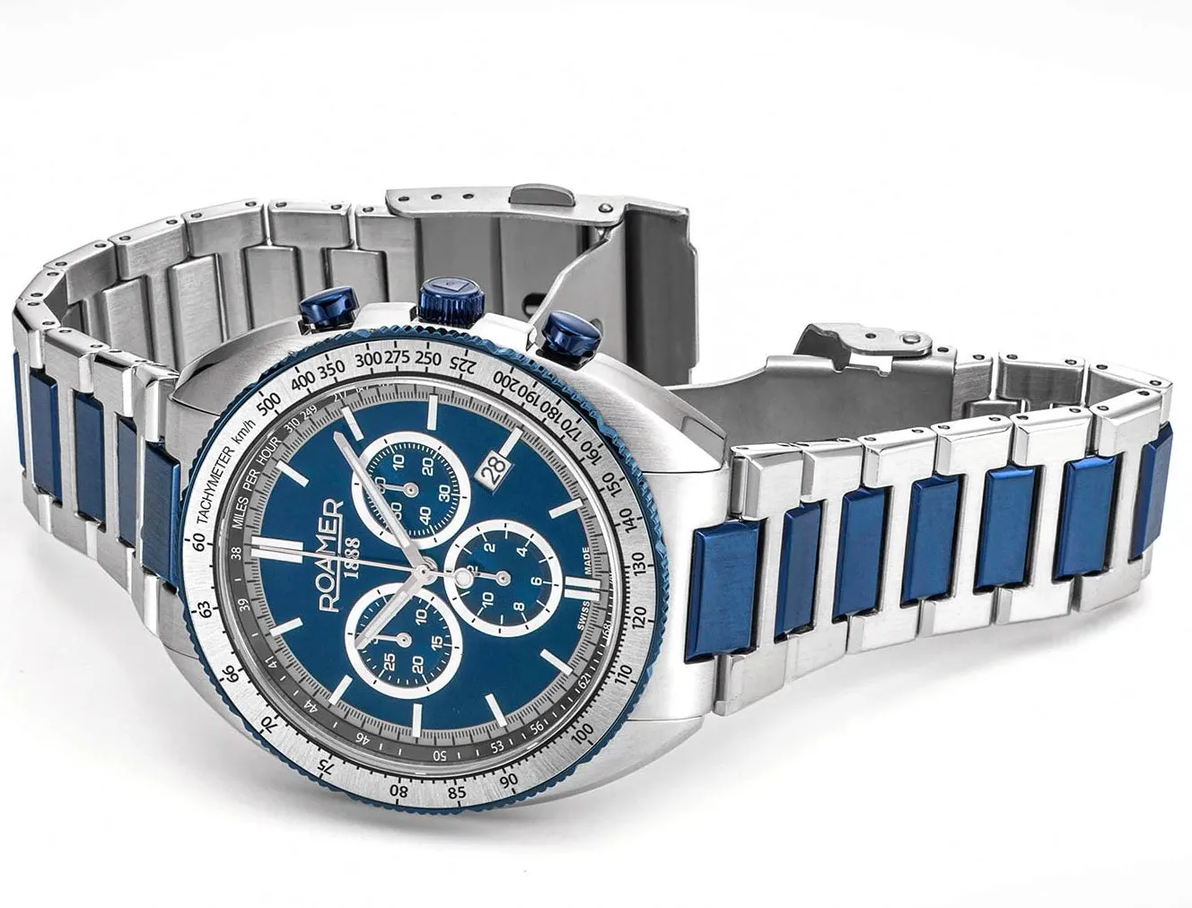 Roamer Power Chrono Blue Watch sold by Jura Watches product image thumbnail 2