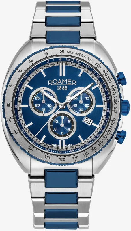 Roamer Power Chrono Blue Watch sold by Jura Watches