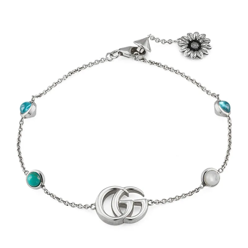 Gucci Interlocking G With Flower Motif Sterling Silver Bracelet D sold by Jura Watches