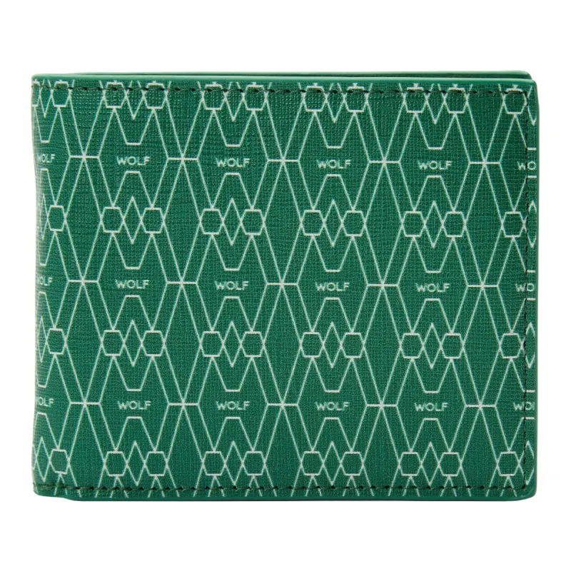 Wolf Signature Vegan Collection Green Billfold Wallet sold by Jura Watches