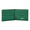 Wolf Signature Vegan Collection Green Billfold Wallet sold by Jura Watches
