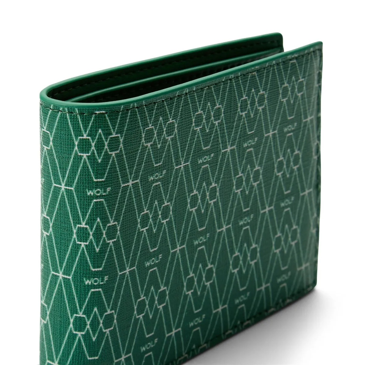 Wolf Signature Vegan Collection Green Billfold Wallet sold by Jura Watches product image thumbnail 3