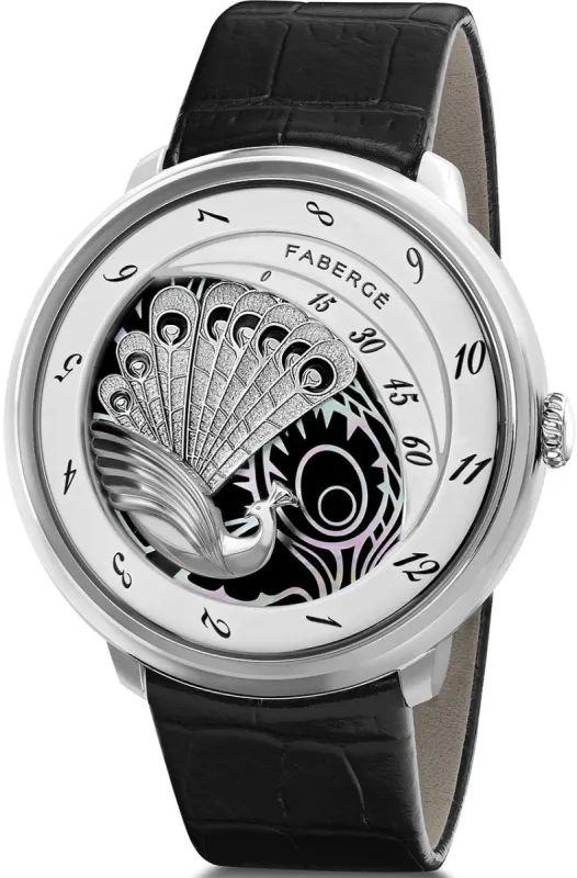 Faberge Compliquee Peacock Arte White Gold Limited Edition Watch sold by Jura Watches