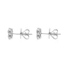 18ct White Gold 0.53ct Ruby Diamond Cluster Earrings sold by Jura Watches