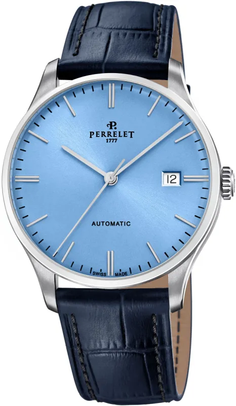 Perrelet Weekend 3 Hands Ice Blue Watch sold by Jura Watches