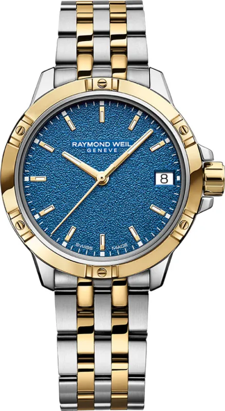 Raymond Weil Tango Two Tone Blue Frost Watch sold by Jura Watches