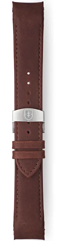 Elliot Brown Strap Leather 22mm Mid Brown Pull Up Deployment sold by Jura Watches