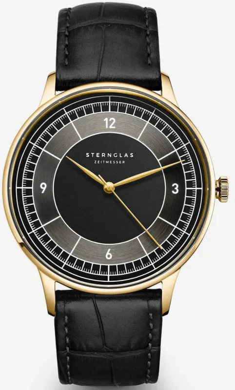 Sternglas Sedius Black Watch sold by Jura Watches