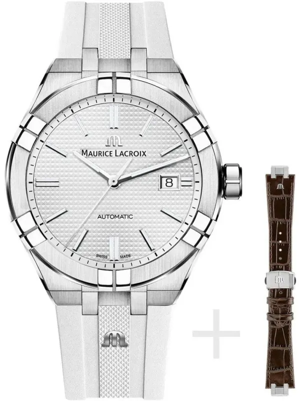 Maurice Lacroix Watch Aikon Automatic 42mm Strap Set made by Jura Watches