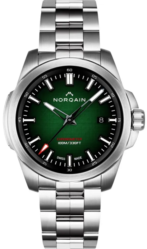 Norqain Independence Green Watch D made by Jura Watches