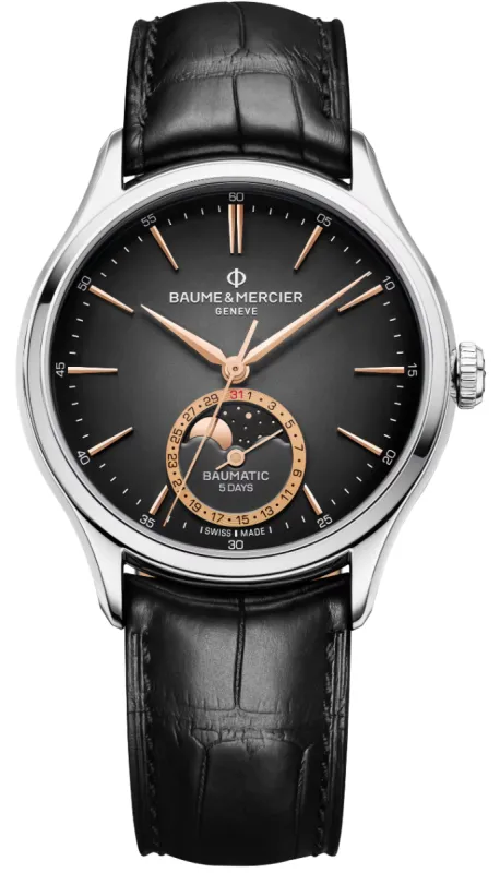 Baume et Mercier Clifton Moon Phase Watch sold by Jura Watches