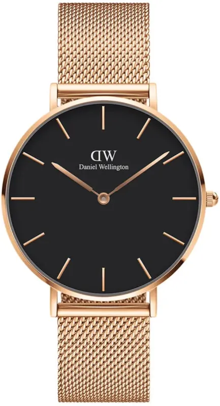 Daniel Wellington Watch Petite Melrose Black 36mm sold by Jura Watches