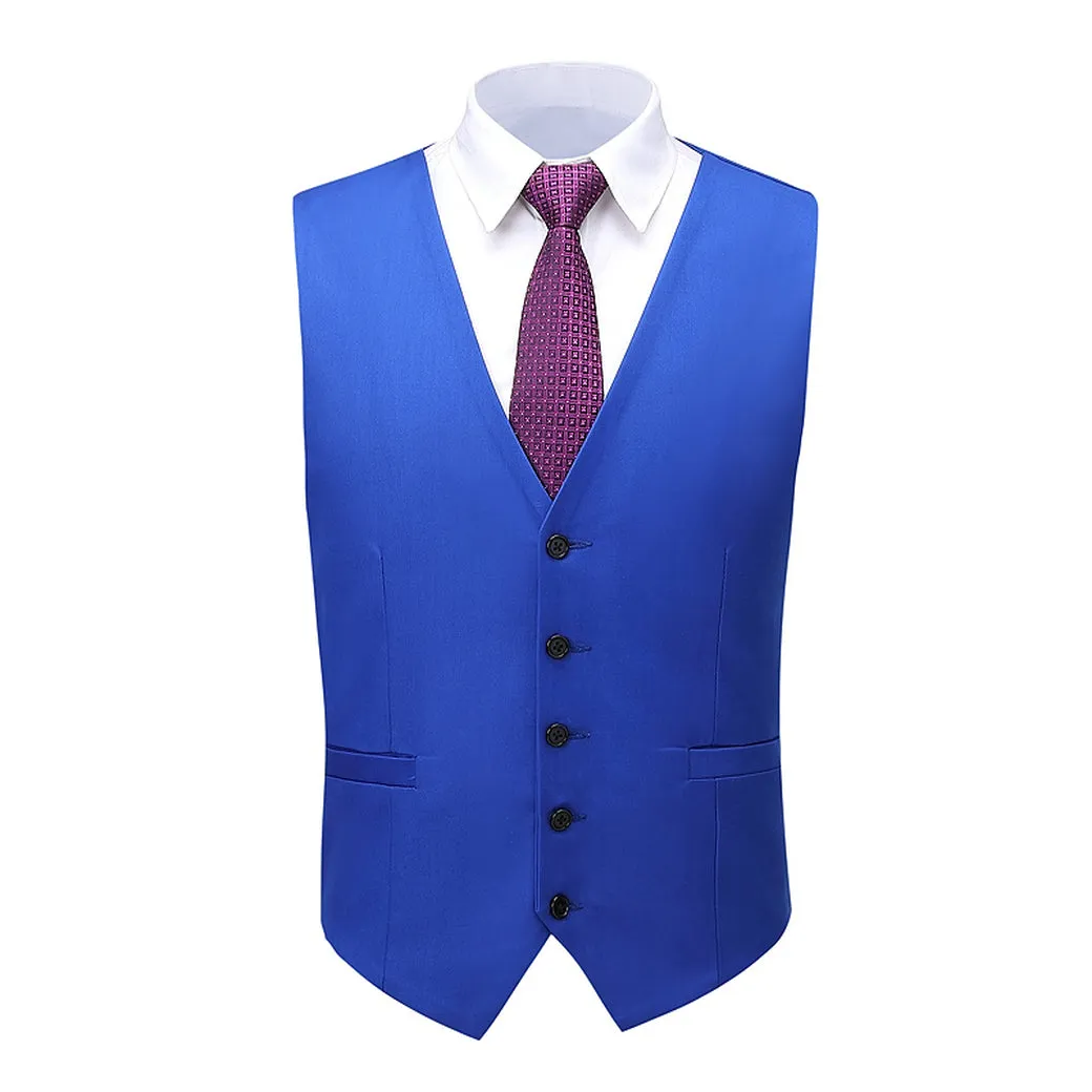 Menseventwear Business 3 Piece Men's Suit Flat Notch Lapel Wedding Tuxedos (Blazer + Vest + Pants) sold by Mens Event Wear product image thumbnail 4