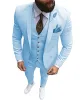 Menseventwear Fashion 3 Pieces Mens Suit Flat Notch Lapel Tuxedos (Blazer+vest+Pants) sold by Mens Event Wear